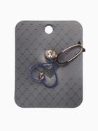 Брошь «Стетоскоп» сердце, синяя в золоте - Фото 5