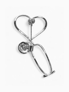 Брошь «Стетоскоп» сердце, синяя в серебре - Фото 2