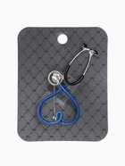 Брошь «Стетоскоп» сердце, синяя в серебре - Фото 5