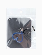 Брошь «Стетоскоп» сердце, синяя в серебре - Фото 6