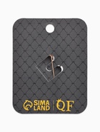 Брошь «Стетоскоп» сердце, чёрная в золоте - фото 23234638