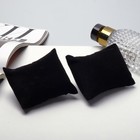 Подушка для украшений, флок, 8×6,5×3,5 см, цвет чёрный - Фото 2