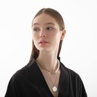 Кулон «Цепь» дорожка жемчуга, цвет белый в серебре, 45 см - фото 24233382