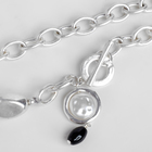 Кулон «Цепь» эзотерика диски малые, цвет чёрно-белый в матовом серебре, 45см 4965170