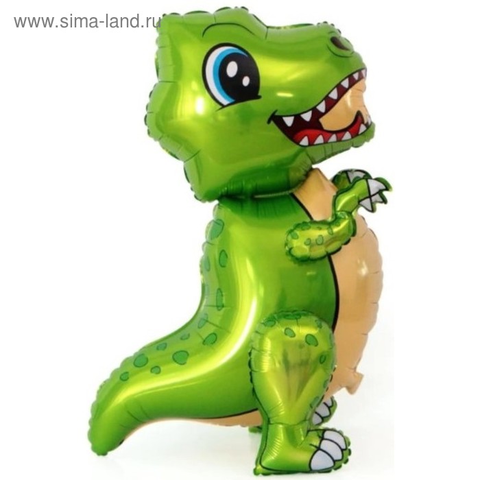 Шар фольгированный 30" «Маленький динозавр», ходячий, цвет зелёный - Фото 1