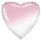 Шар фольгированный 18" «Градиент», сердце, розовый - фото 318323179