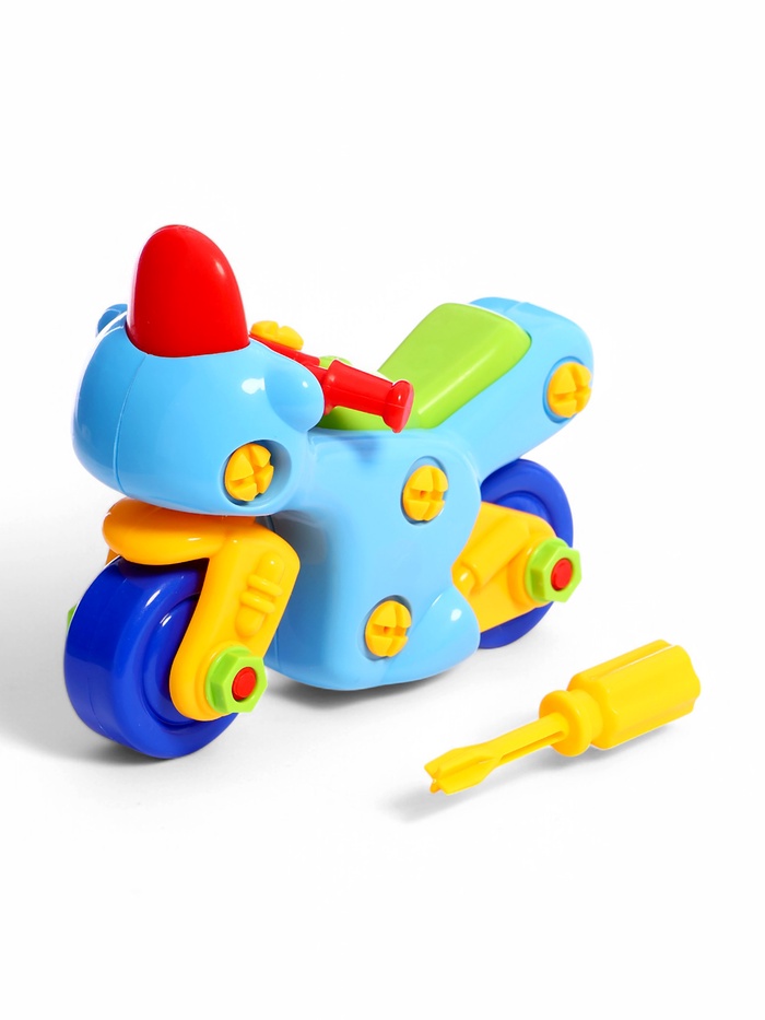 Конструктор для малышей «Мотоцикл», 27 деталей - Фото 1