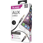 Кабель AUX 1.2 м черный Olmio