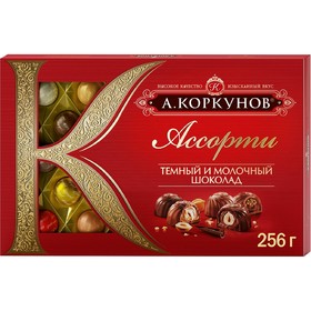 Конфеты ассорти Коркунов этикетка