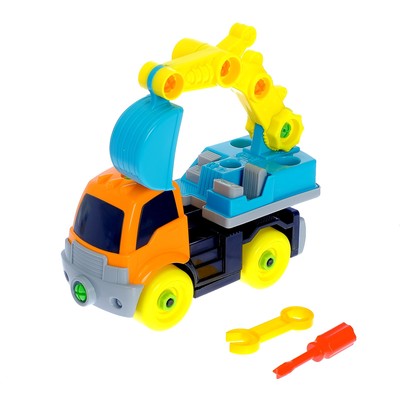 Конструктор для малышей «Экскаватор», 36 деталей