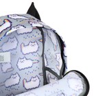 Рюкзачок детский Erich Krause EasyLine Mini, 25 х 20.5 х 11, Pixel Cat, серый - Фото 8