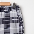 Костюм мужской «Влад» (футболка, шорты), цвет серый/клетка, размер 48 - Фото 5