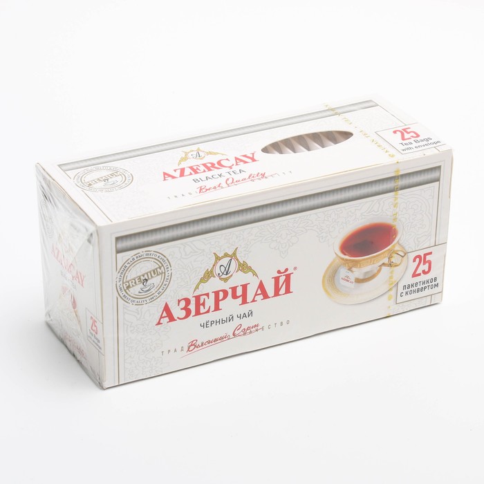 Чай чёрный байховый "Азерчай. Премиум", 25 х 2 г - Фото 1