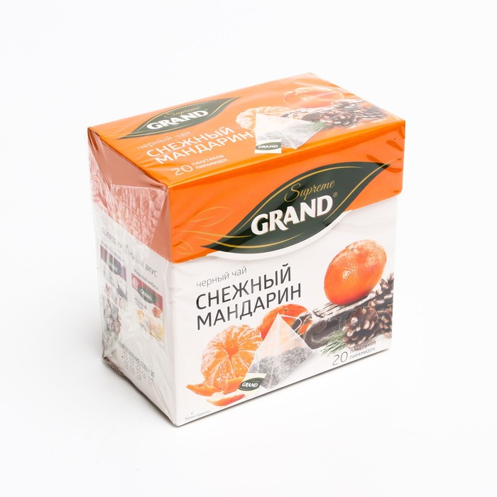 Чай черный GRANDSupreme Снежный мандарин  20п*1,8г - Фото 1