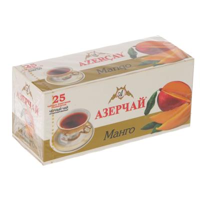 Чай чёрный байховый "Азерчай. Манго", 25 х 1,8 г