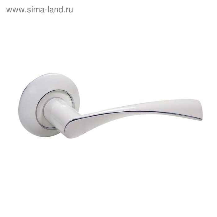 Комплект ручек «АЛЛЮР АРТ ОСКАР» W/CP (13112), белый, хром - Фото 1