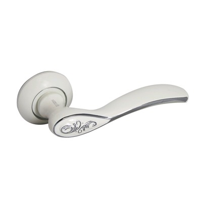 Комплект ручек «АЛЛЮР АРТ» «ШЭРОН» W/CP (17112), белый, хром