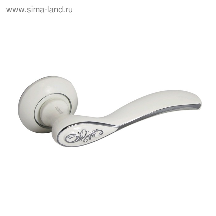 Комплект ручек «АЛЛЮР АРТ» «ШЭРОН» W/CP (17112), белый, хром - Фото 1