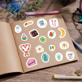 Наклейки детские в стикербуке Yummy, 10 листов, 14×21 см