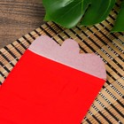 Конверт для амулета красный с золотом "Иероглиф - Успех" 17х9 см - фото 27047017