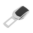 Заглушка ремня безопасности TORSO, усиленная, металлическая, хром - Фото 1