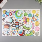 Наклейка пластик интерьерная "Полёт в космос" 50х70 см - фото 21065250