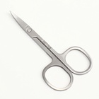 Ножницы маникюрные, загнутые, 9 см, цвет серебристый - Фото 2