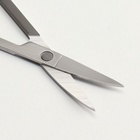 Ножницы маникюрные, загнутые, 9 см, цвет серебристый - Фото 3