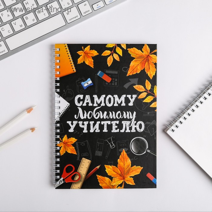 Ежедневник на гребне «Самому любимому учителю», формат А5, 60 листов - Фото 1