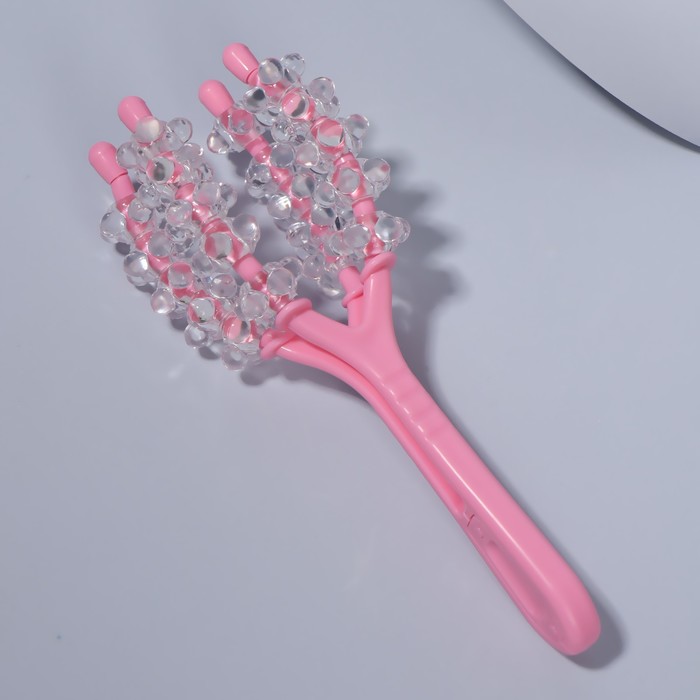 Массажёр для плеч, 22 × 8,5 × 6,5 см, цвет розовый 12715