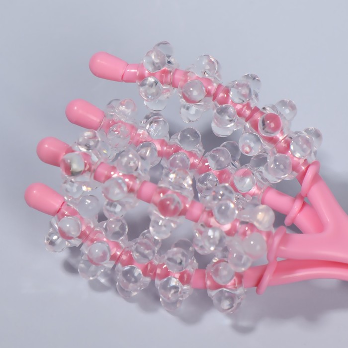 Массажёр для плеч, 22 × 8,5 × 6,5 см, цвет розовый 12715