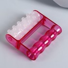 Массажёр антицеллюлитный, 9 × 8 × 3 см, цвет белый/розовый - Фото 4