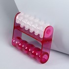 Массажёр антицеллюлитный, 9 × 8 × 3 см, цвет белый/розовый - Фото 6