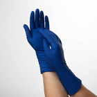 Перчатки латексные максимальной плотности, размер S, цена за 1 пару, 100 шт/уп, цвет синий - Фото 3