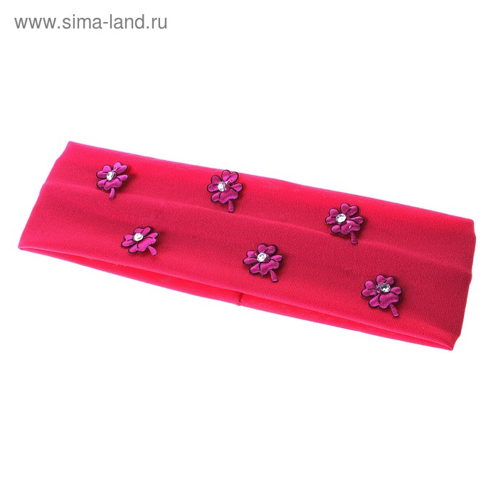 повязка для волос "Детская" ромашки 6*20 см - Фото 1