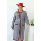 Кардиган женский, размер 58, цвет серый - Фото 11