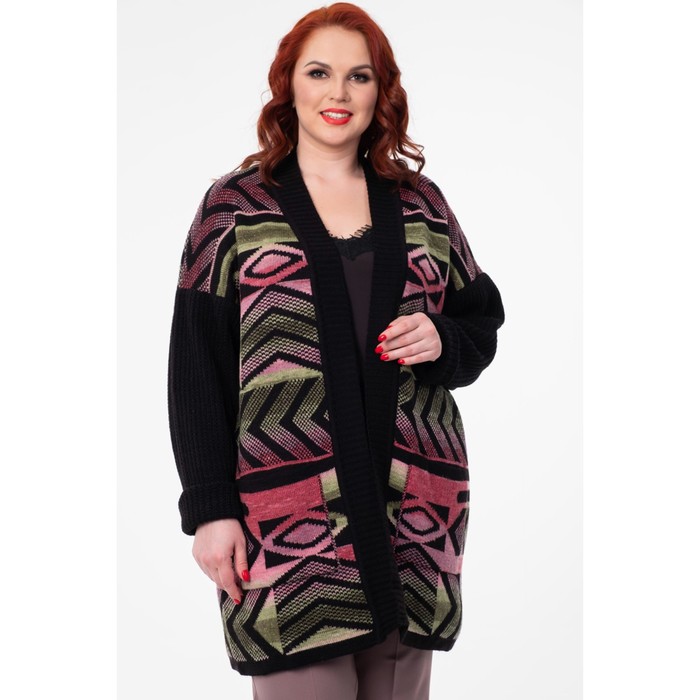 {{photo.Alt || photo.Description || 'Кардиган женский, размер 52, цвет чёрный, розовый'}}