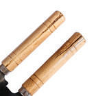 УЦЕНКА Набор садового инструмента, 3 предмета: рыхлитель, 2 совка, длина 20 см, деревянные МИКС ручки - Фото 2