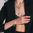 Браслет металл «На магните» кресты, цвет чёрный в серебре, 17,5см - Фото 2