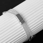 Браслет металл «На магните» кресты, цвет чёрный в серебре, 17,5см - Фото 3