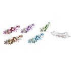 Заколка-автомат для волос эмаль бабочка васильки микс - Фото 2