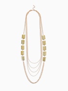 Набор 2 предмета: серьги, бусы «Унисон» прямоугольники, цвет золото, 80 см - фото 60784554