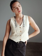 Набор 2 предмета: серьги, бусы «Унисон» прямоугольники, цвет серебро, 80 см - Фото 2