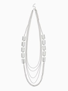 Набор 2 предмета: серьги, бусы «Унисон» прямоугольники, цвет серебро, 80 см - Фото 13