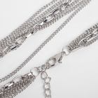 Набор 2 предмета: серьги, бусы «Унисон» прямоугольники, цвет серебро, 80 см - Фото 11