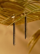 Набор 2 предмета: серьги, бусы «Унисон» прямоугольники, чёрный в золоте, 80 см - Фото 12