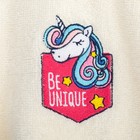 Халат махровый детский "Единорог", р-р 28, цв.молочный 340 г/м2 хл.100% с AIRO - фото 41413981