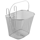 Корзина JL-045-2, съёмная, для 28", стальная, цвет серебристый - Фото 1