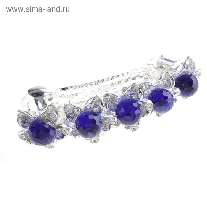 Заколка-автомат для волос Шик лилии шарик - Фото 1