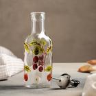 Бутыль стеклянная для соусов и масла «Вишнёвый сад», 200 мл, 5×20 см - фото 9968105